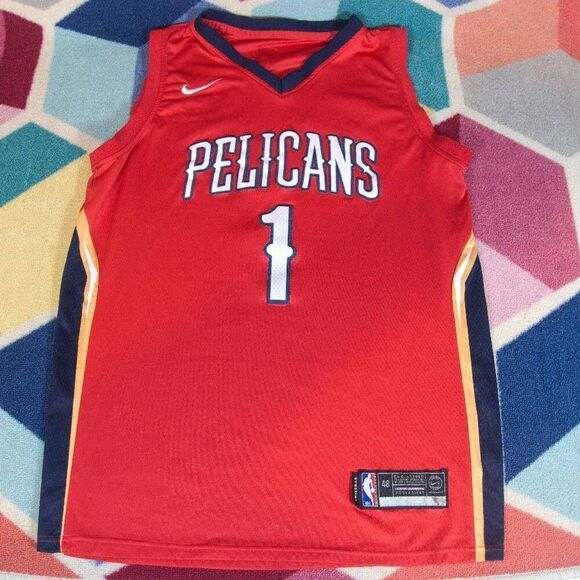 Nike Other - Men’s Nike NBA New Orleans Pelicans Zion Williamson Swingman Jersey Sz M 44 Red